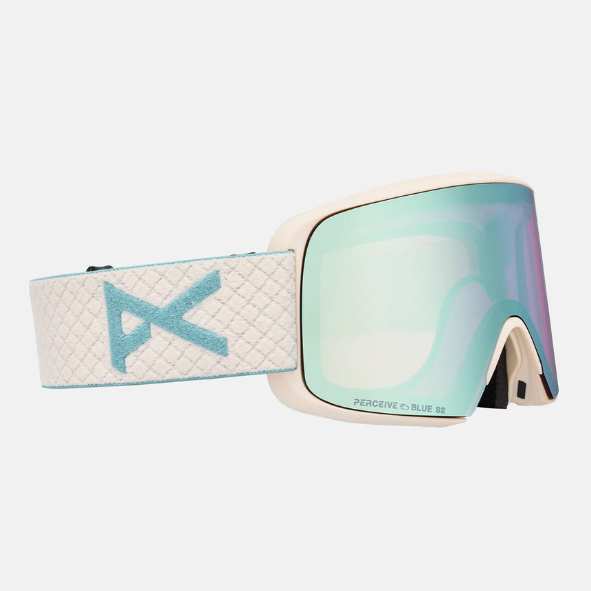 ANON M6S Goggle + MFI Facemask 2026 - Oat/Perceive Variable Blue