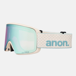 ANON M6S Goggle + MFI Facemask 2026 - Oat/Perceive Variable Blue