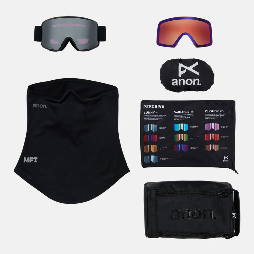 ANON M6S Goggle + MFI Facemask 2026 - Smoke/Perceive Sunny Onyx