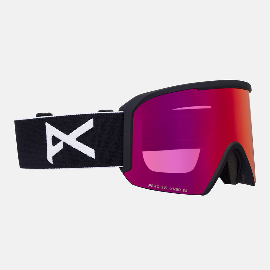 ANON Nesa Goggle + MFI Facemask 2026 - Black/Perceive Sunny Red