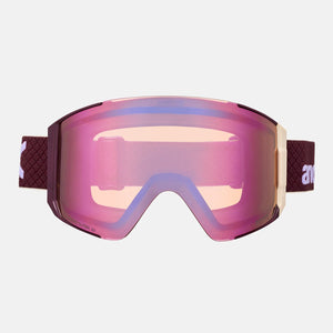ANON Sync Goggle + MFI Facemask 2026 - Deep Cherry/Perceive Cloudy Pink