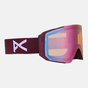 ANON Sync Goggle + MFI Facemask 2026 - Deep Cherry/Perceive Cloudy Pink
