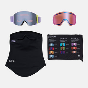 ANON Sync Goggle + MFI Facemask 2026 - Hyper Lilac/Perceive Sunny Onyx