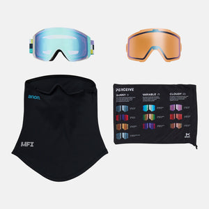 ANON Sync Goggle + MFI Facemask 2026 - Pixel/Perceive Variable Blue