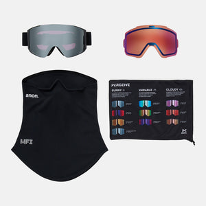 ANON Sync Goggle + MFI Facemask 2026 - Smoke/Perceive Sunny Onyx