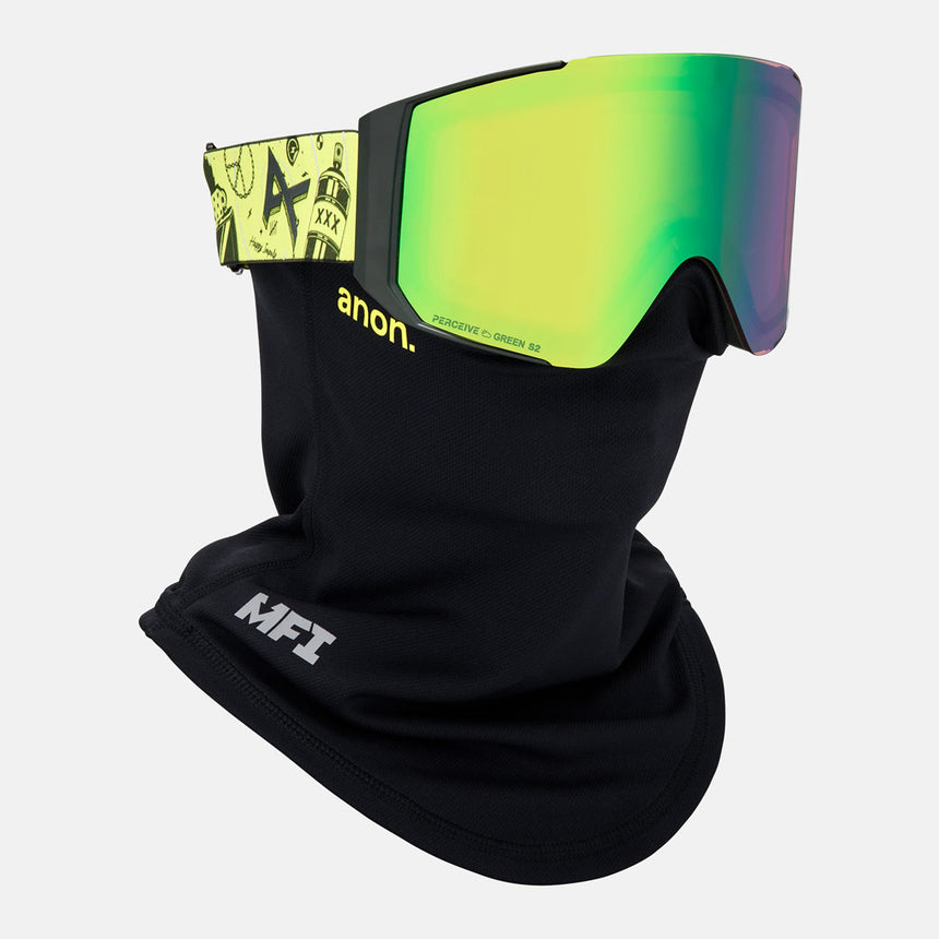ANON Sync Goggle + MFI Facemask 2026 - Whirlwind/Perceive Variable Green