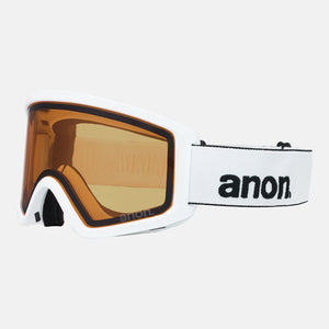 ANON Tracker 2.0 Low Bridge Fit Goggle 2026 - White/Amber