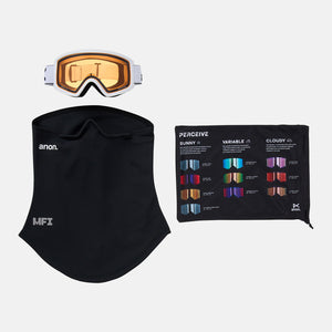ANON Tracker 2.0 Low Bridge Fit Goggle 2026 - White/Amber