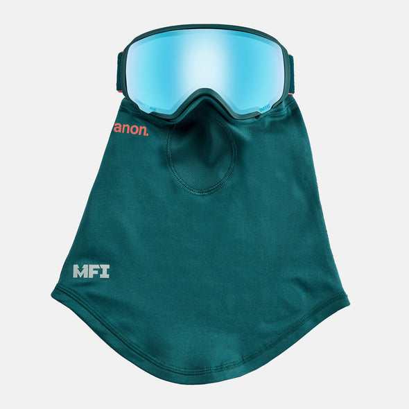 ANON WM1 Low Bridge Fit Goggle + MFI Facemask 2025 - Deep Emerald/Perceive Variable Blue