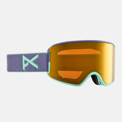 ANON WM3 Goggle + MFI Facemask 2025 - Purple/Perceive Sunny Bronze