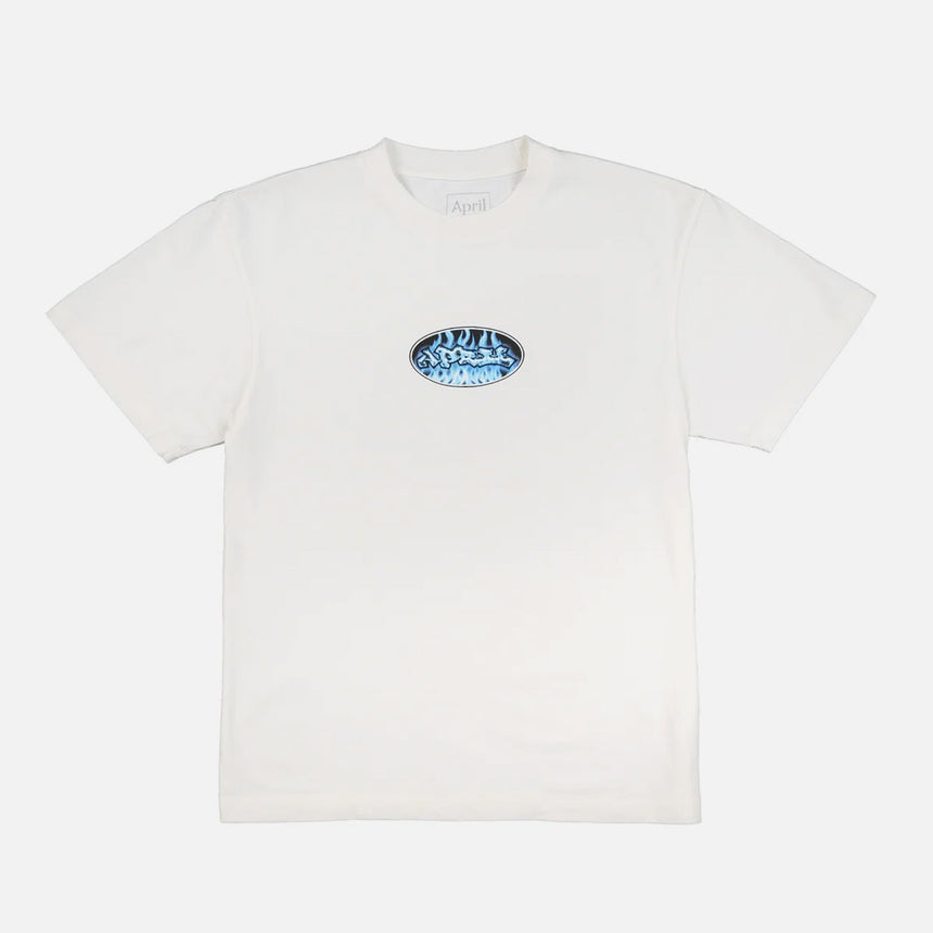 APRIL Clear Flame Tee - White