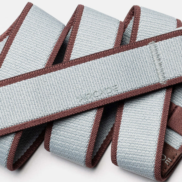 ARCADE Carto Slim Belt - Cloud/Burgundy