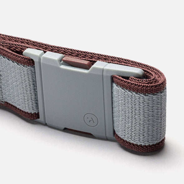 ARCADE Carto Slim Belt - Cloud/Burgundy