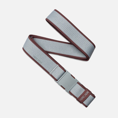 ARCADE Carto Slim Belt - Cloud/Burgundy