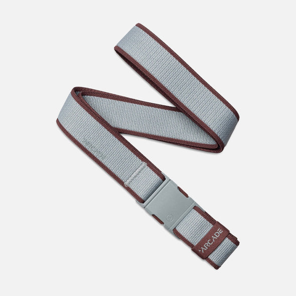 ARCADE Carto Slim Belt - Cloud/Burgundy