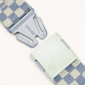 ARCADE Check Belt - Sky/Sage