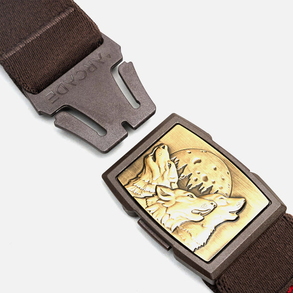 ARCADE Nature Wolves Belt - Walnut