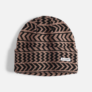AUTUMN Chevron Beanie - Dusty Pink