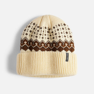 AUTUMN Fairisle Beanie - Eggshell