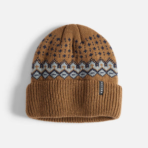 AUTUMN Fairisle Beanie - Light Brown