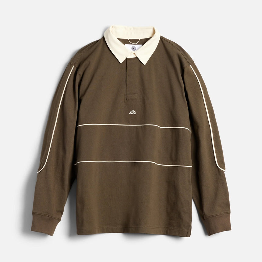 AUTUMN Piping Rugby Jersey - Army
