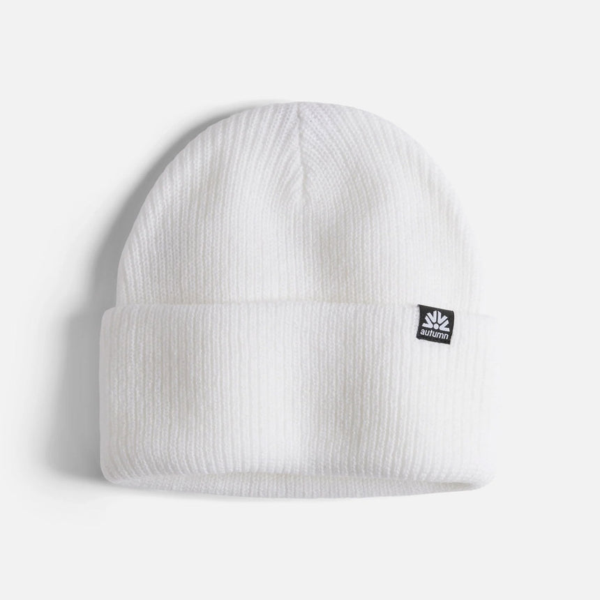 AUTUMN Simple Solid Beanie - White