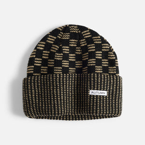 AUTUMN Squared Beanie - Black