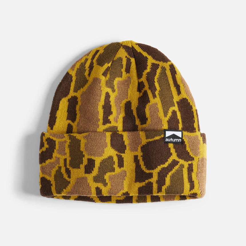 AUTUMN Treebark Beanie - Olive Ochre