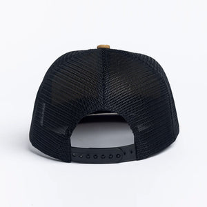 AUTUMN Twill 6 Panel Trucker Cap - Brown