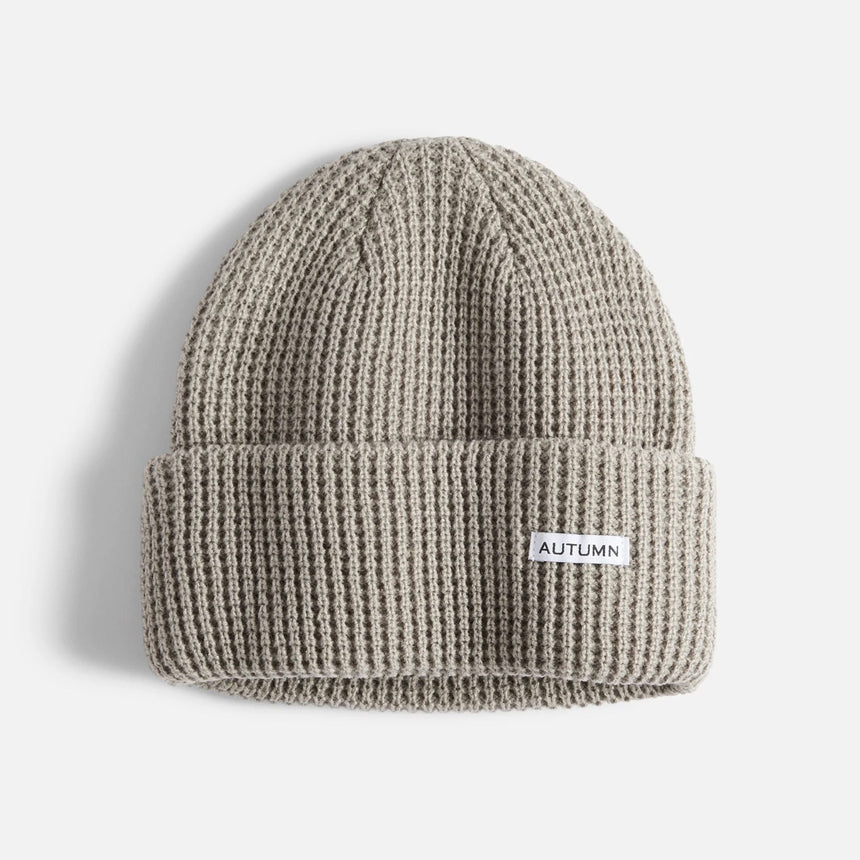 AUTUMN Waffle Beanie - Stone
