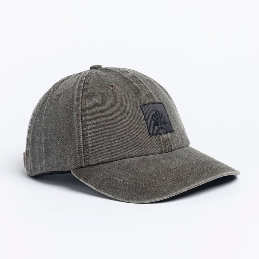 AUTUMN Washed 6 Panel Strapback Cap - Brown