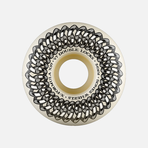 BONES X-Formula Double Lock V7 97A Wheels - Silver