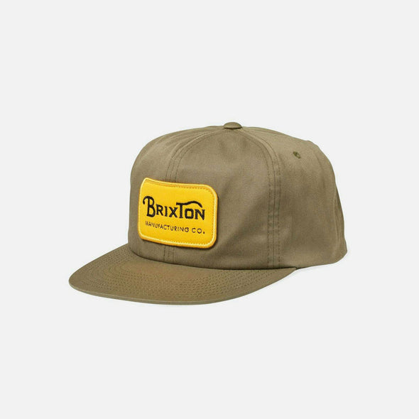 BRIXTON 20th Anniversary Grade Snapback - Olive Surplus