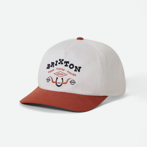 BRIXTON Beekman MP Snapback - Off White/Rust
