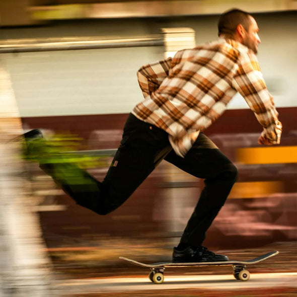 BRIXTON Bowery Flannel - Whitecap/Pinecone Brown/Burro