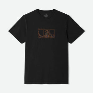 BRIXTON Briscoe Tee - Black Worn Wash