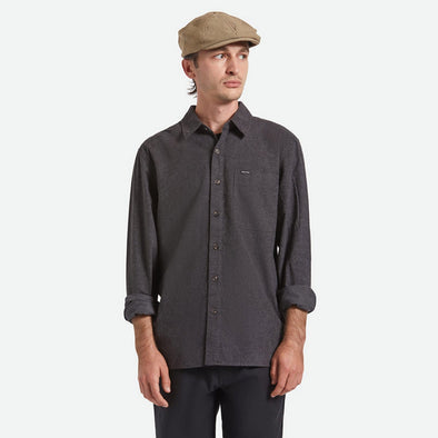 BRIXTON Brood Snap Cap - Dark Tan/Black Hickory Stripe