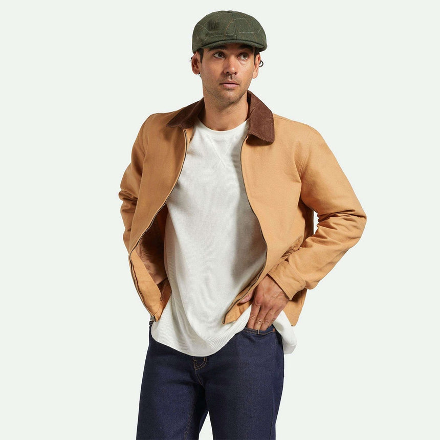 BRIXTON Brood Snap Cap - Moss/Orange