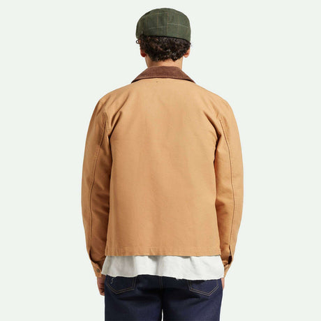 BRIXTON Brood Snap Cap - Moss/Orange