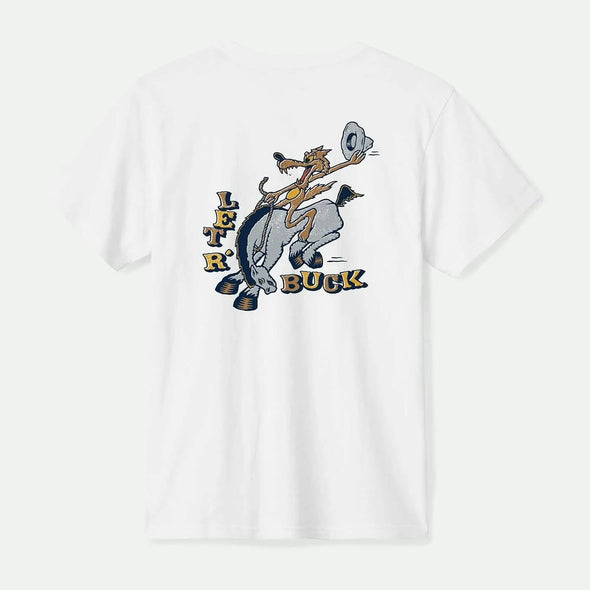 BRIXTON Buck Club Tee - White