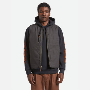 BRIXTON Builders Abraham Reversible Vest - Bark Camo