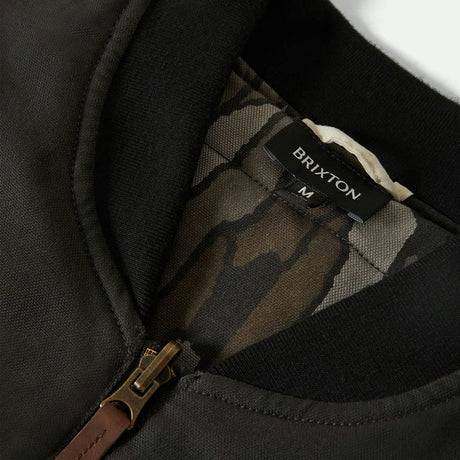 BRIXTON Builders Abraham Reversible Vest - Bark Camo