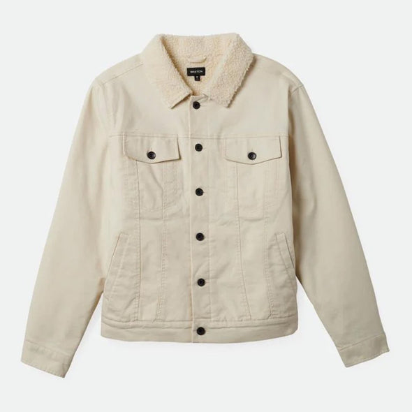 BRIXTON Builders Cable Lined Trucker Jacket - Natural