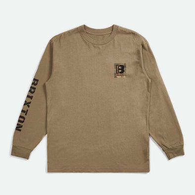 BRIXTON Builders Long Sleeve Tee - Tiger's Eye