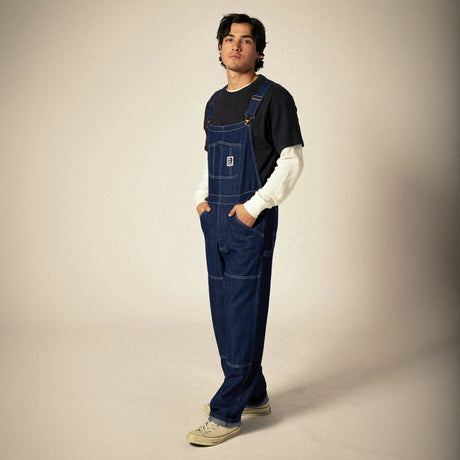 BRIXTON Builders Overall - Rinse Denim