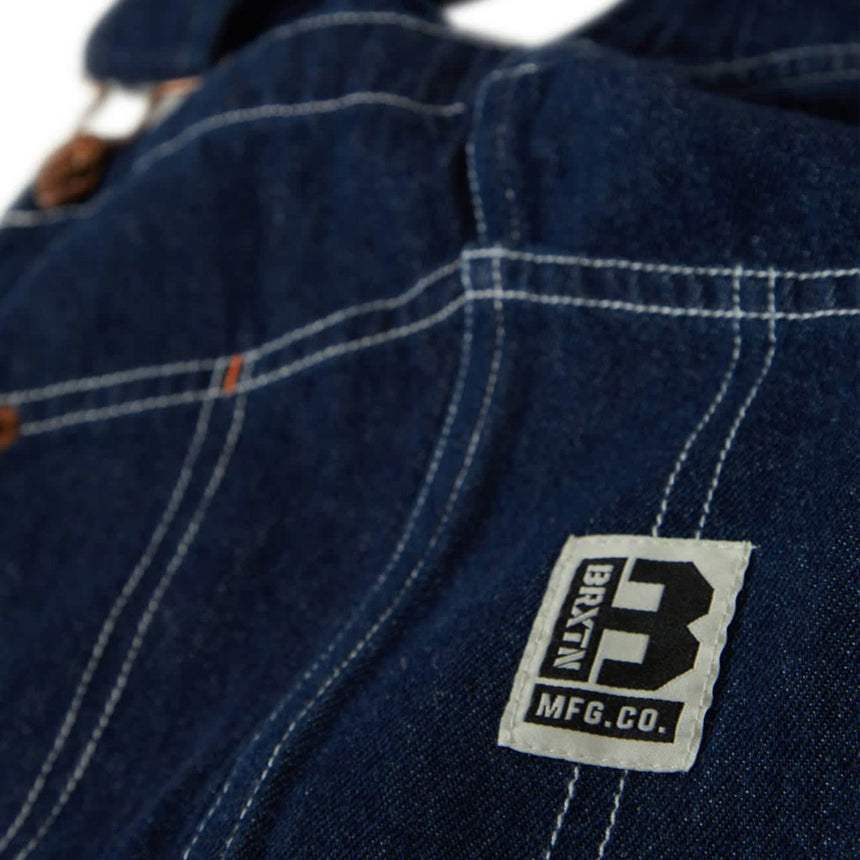 BRIXTON Builders Overall - Rinse Denim