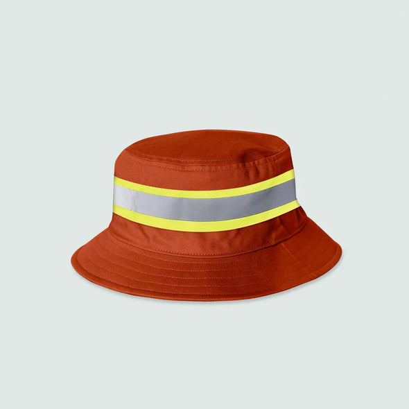 BRIXTON Builders Reversible Bucket Hat - Bison/Burnt Red