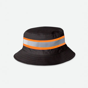 BRIXTON Builders Reversible Bucket Hat - Charcoal/Black