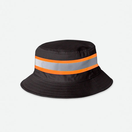 BRIXTON Builders Reversible Bucket Hat - Charcoal/Black