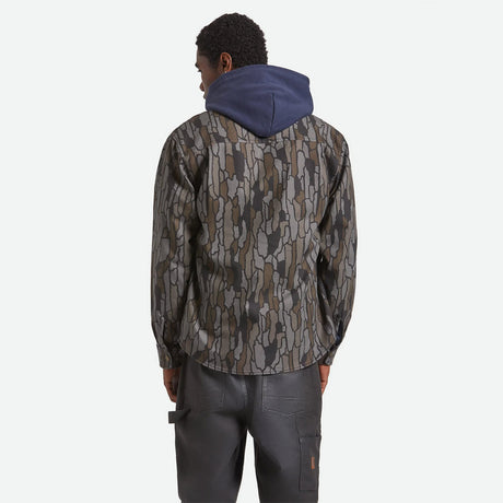 BRIXTON Builders Stretch Overshirt - Bark Camo